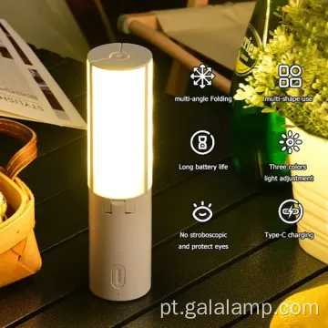 Lâmpada de acampamento inteligente com tecnologia de sensor de movimento